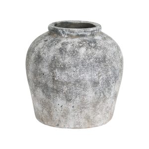 Robuuste Keramische Vaas – Verweerde Steenlook