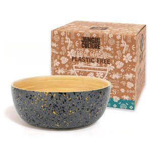 Bamboe Serveerkom Donkergrijs (18cm)