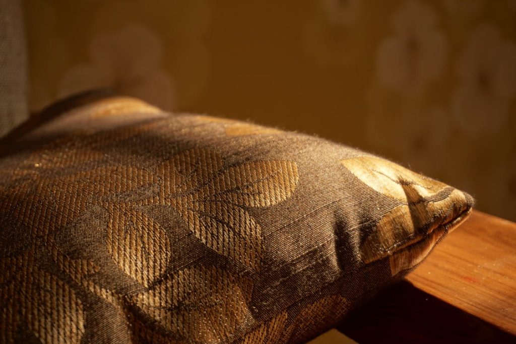 Stijlvol en Comfortabel Wonen: De Kracht van Sierkussens in je Woonkamer Foto door Digital Buggu op Pexels: https://www.pexels.com/nl-nl/foto/gouden-kussen-op-bruin-houten-oppervlak-239774/